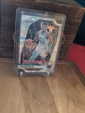 2024-25 Monopoly Prizm Brandon Miller Cracked Ice Prizm Hornets